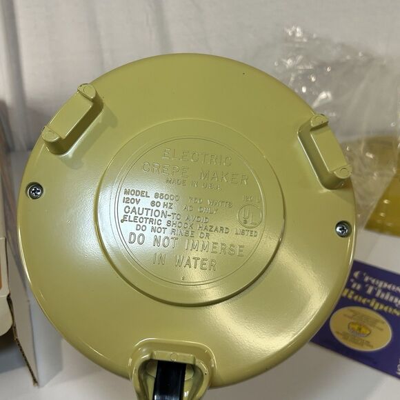 Vintage Nordic Ware Electric Crepe Maker 85032 In Original Box - Picture 7 of 8